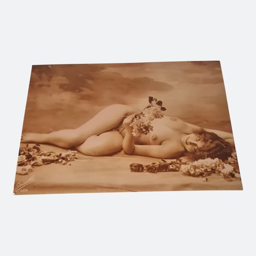 Vintage art nude - nude, postcard