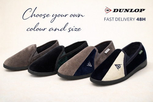 Mens dunlop full slippers - mens,
