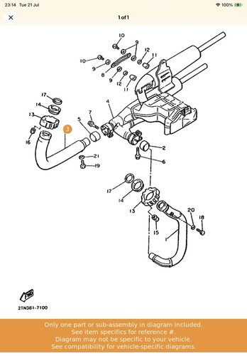 Yamaha virago exhaust pipe - yamaha,