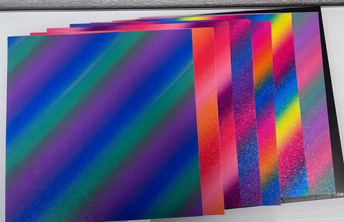 Rainbow glitter permanent - rainbow,