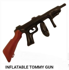 Inflatable Tommy Gun, Reusable Blow Up Toy  Rifle, Party Novelty 20's Gangster