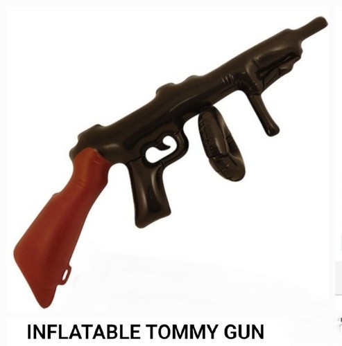 Inflatable tommy gun reusable - tommy, gun,