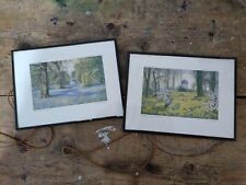 Pair Vintage Framed John