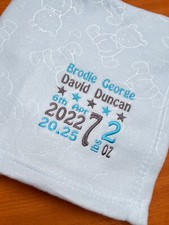 Personalised birth block pink - personalised,