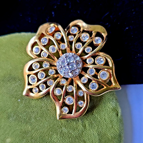Vintage swarovski gold - vintage,