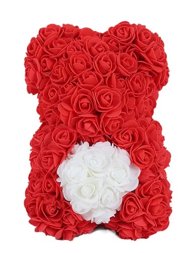 Artificial rose teddy bear - rose,