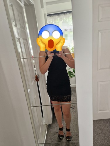 Black dress - black,