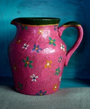 Hand Painted Floral Terracotta