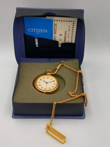 Used citizen gold tone - used, pocket