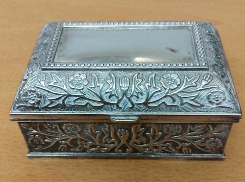 Vintage silver plated etched - vintage,
