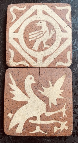 Antique medieval encaustic - medieval,