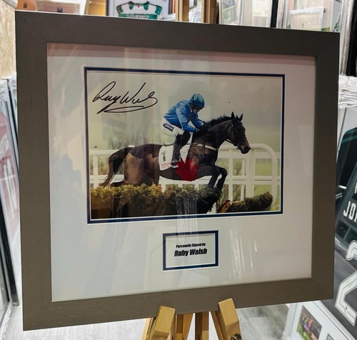 Ruby walsh signed horse racing - ruby,