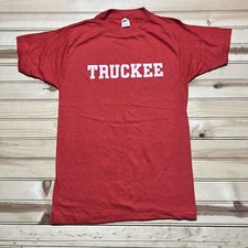 Vintage 80s Truckee California Railroad Train Single Stitch Shirt Size Medium