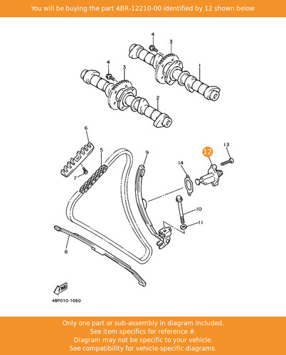 Yamaha tensioner assy cam - tensioner,