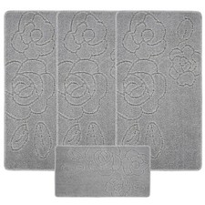 4pc Washable Rug Mat Set