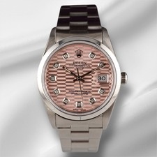 Rolex Date 34mm Ladies Pink