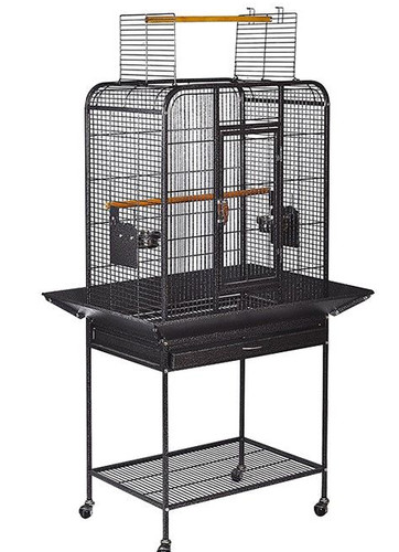 Bird cage with stand - , antique