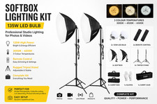 Softbox Lighting Kit LED Bulb