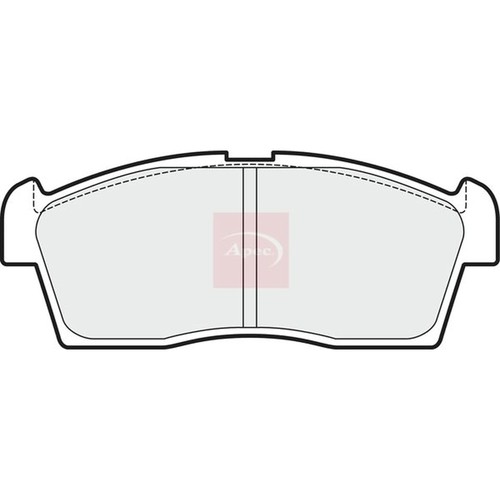 Apec front brake pad set - brake,