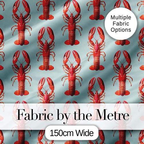 Realistic red lobster - red,