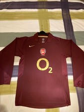 Nike Arsenal Footbal Club 2005/2006 Highbury Long Sleeve Home Shirt Mens Medium