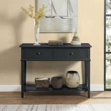 Franklin Black Console Table