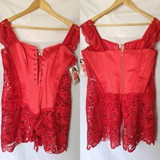 Dreamgirl Red Lace Corset