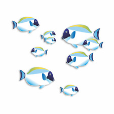 x9 Powder Blue Tang Sticker