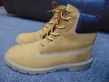 Youth Size UK 4 Timberland Classic 6 inch Waterproof Wheat Nubuck Leather Boots