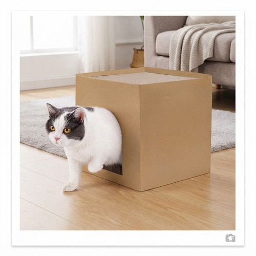 Durable cardboard cat - durable, house
