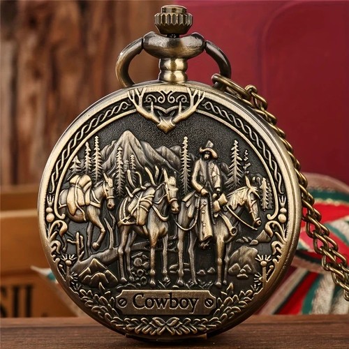 Vintage cowboy pocket - vintage, watch