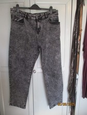 DENIM TU SIZE 20 WAIST SIZE 40INS DARK-GREY GIRLFRIEND JEANS NEW NO TAGS
