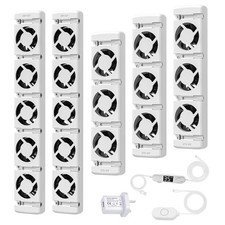 Energy Saving Radiator Fan Booster Set Fans Heat Output Saves & Improves Home