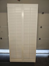 Wooden Shutters Blinds Collection Only (4 x pairs)