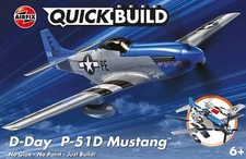 AIRFIX QUICKBUILD D-DAY P-51D MUSTANG PLASTIC KIT J6046