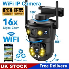 12MP 6K 3 Lens WIFI IP Camera