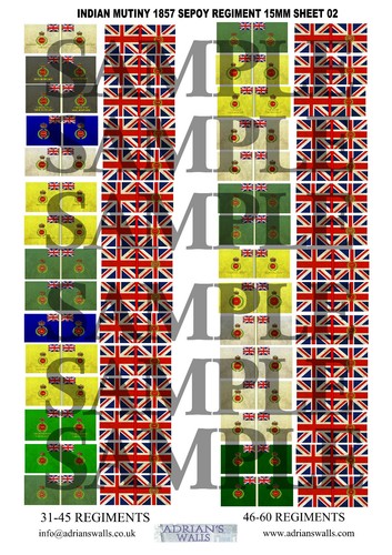 Indian mutiny colonial flag - -,