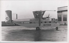 EMERALD AIRWAYS SHORT SKYVAN G-ASCO ORIGINAL VINTAGE MANUFACTURERS PHOTO