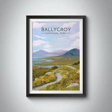 Ballycroy National Park Ireland Travel Poster - Framed - Bucket List Prints