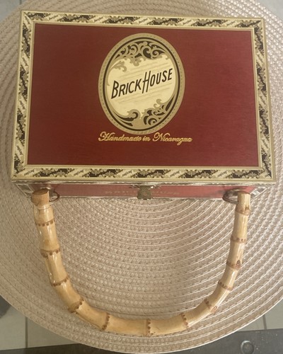 Brick house cigar box handbag - house,