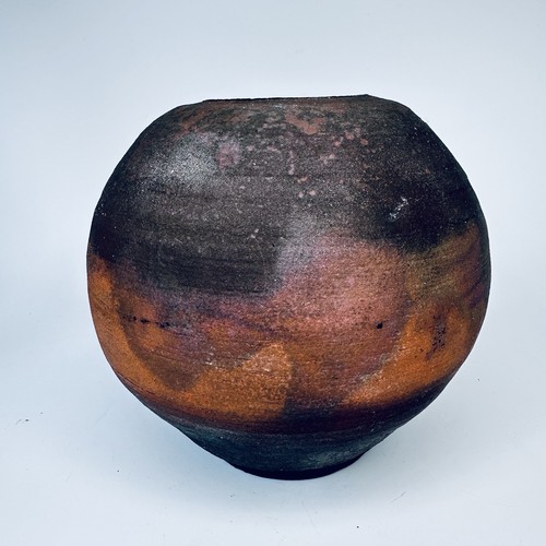 Large signed studio raku - signed,