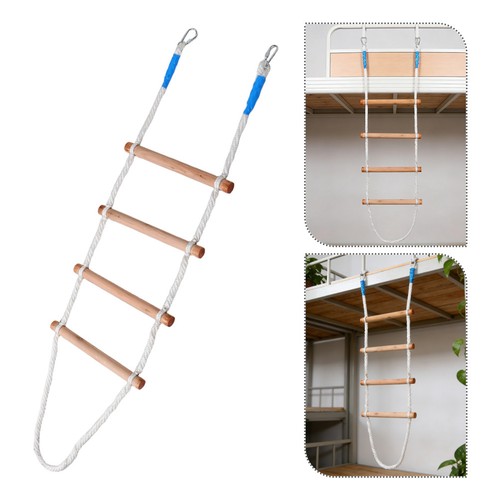 Beige wooden bunk bed - beige,