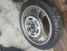 HONDA NT400 NT BROS 400 NC25 88-92 NT650 FRONT WHEEL WITH GOOD TYRE AND DISC