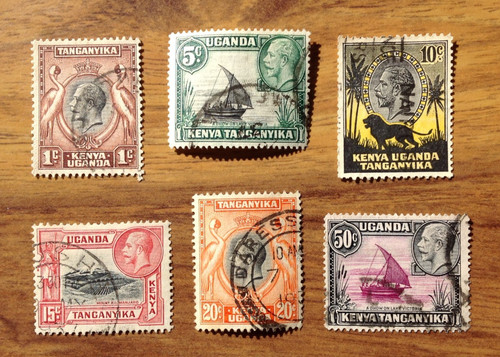 Kenya 1935 kgv used - kenya, 1935-37