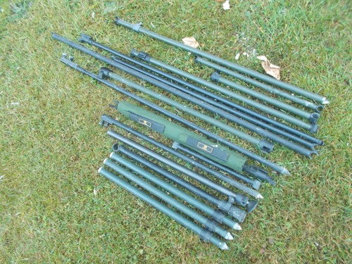 Fishing bivvy tension poles