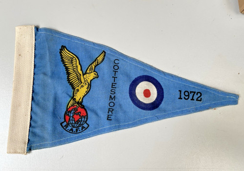 1970 raf pennant flag - raf,