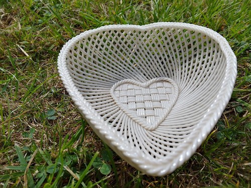 Vintage belleek heart - vintage,