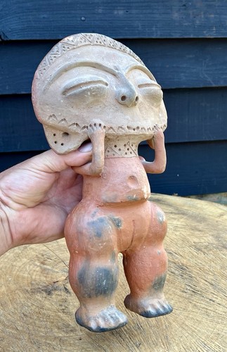 Totonac figure statue - statue, mayan