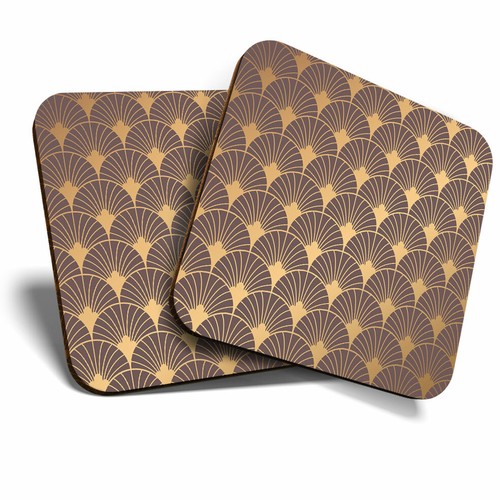 Coasters gold art deco - x,