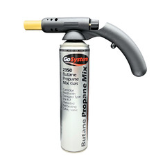 Auto Start Blow Torch with Gosystem 2350 Butane Propane Mix Gas Cartridge
